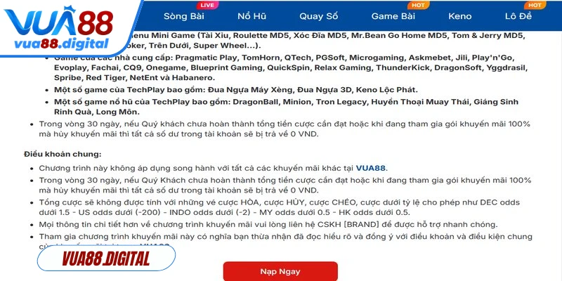 Để rút tiền thưởng người chơi cần đáp ứng các điều kiện đặt cược